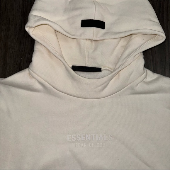 Fear of God Essentials Cloud Dancer Hoodie Kith Size Large New with Tags - Picture 8 of 14